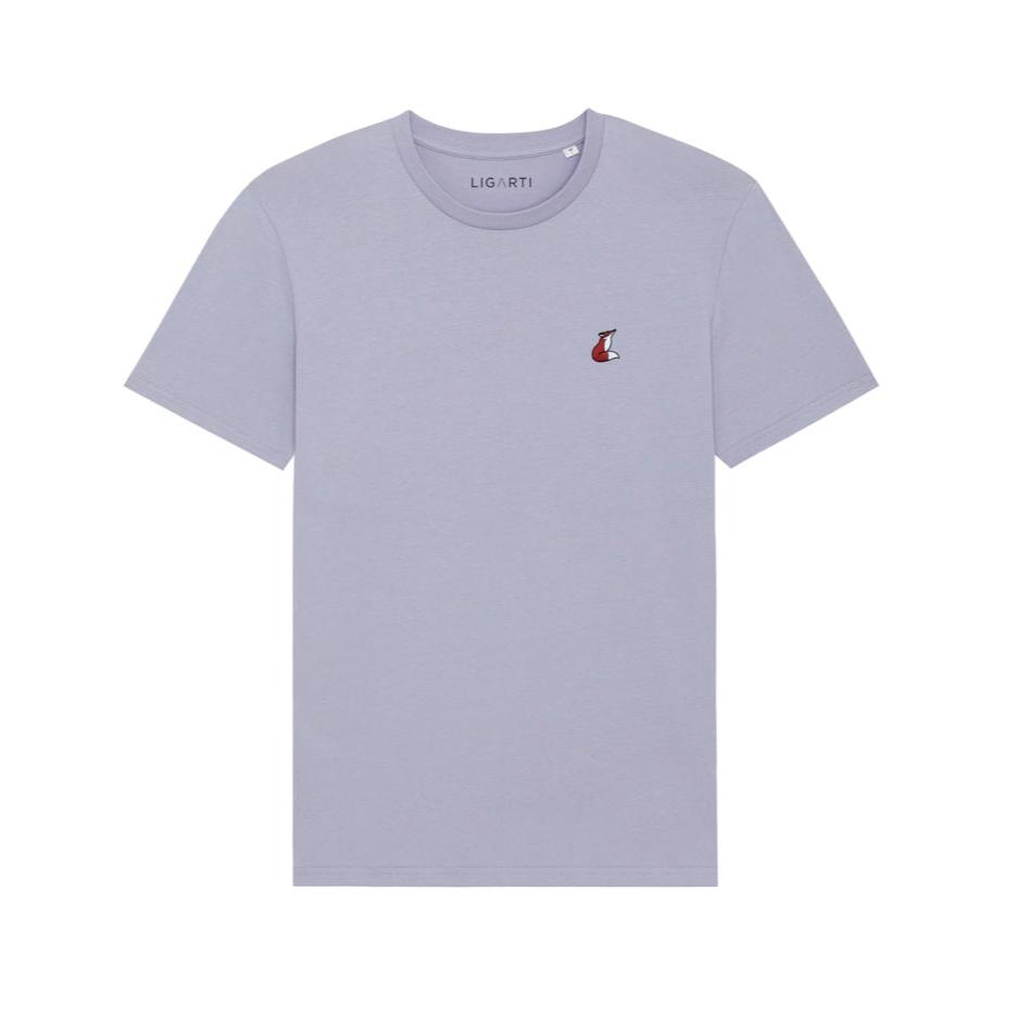 Unisex-T-Shirt aus Bio-Baumwolle mit Stickerei „Fuchs“