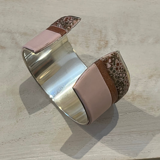 ¨Gilded Rose¨bracelet cuff by Stephanie Fraselle - Artisan Jewellery Design