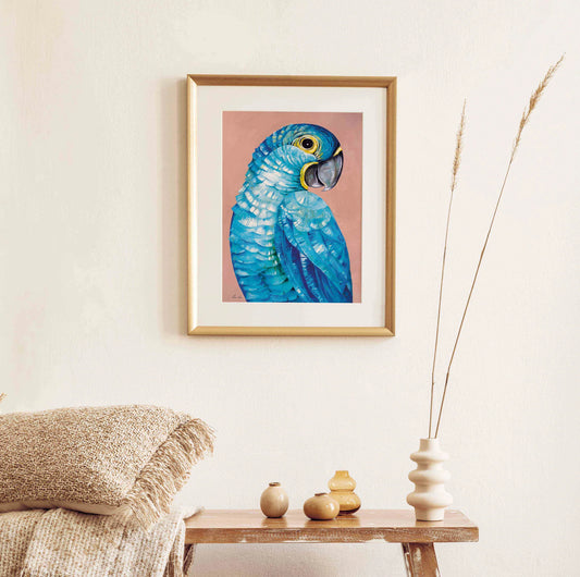 Premium Kunstdruck - Hyazinth-Ara