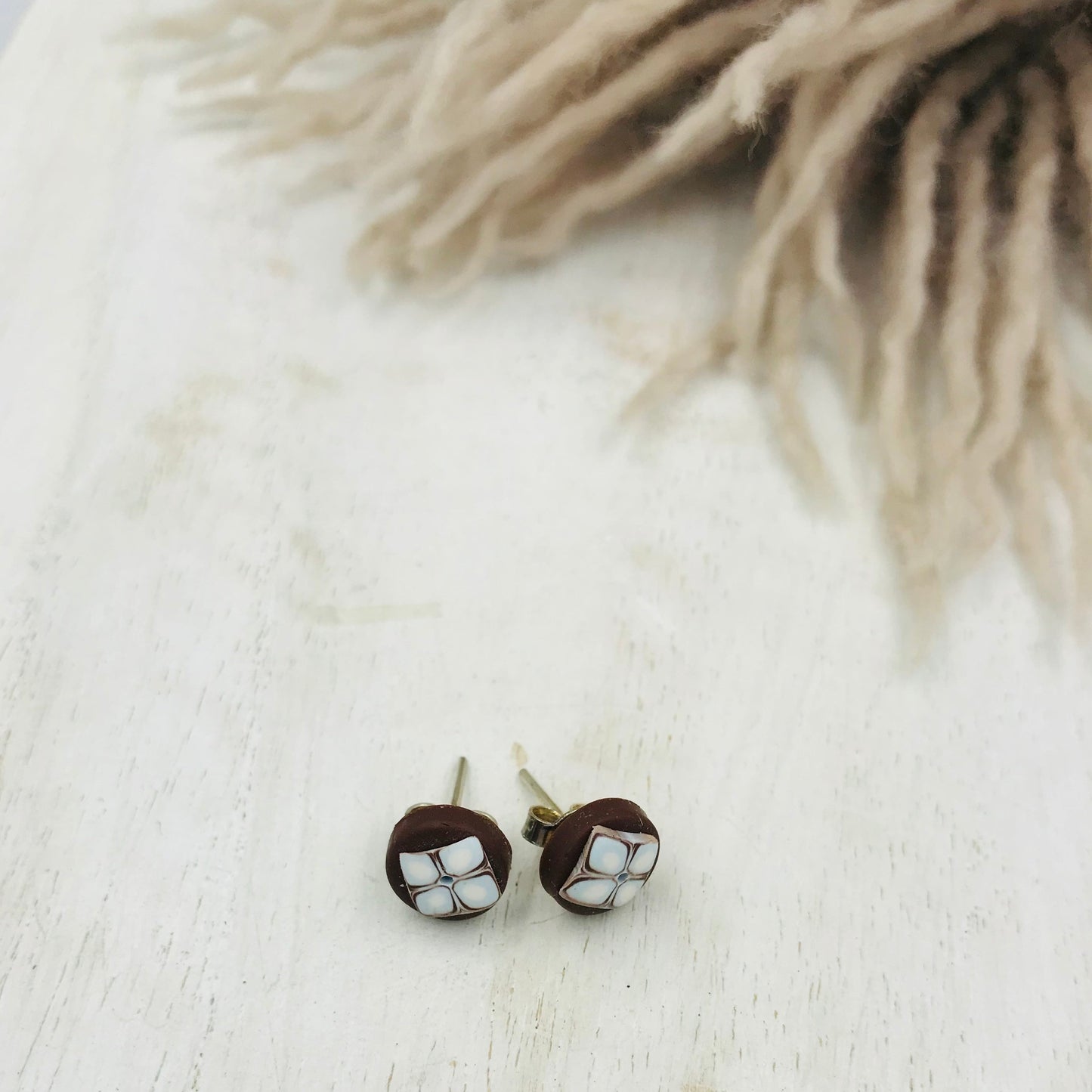 “Beaches” 925 STERLING SILVER - handmade Earring studs - by Stephanie Fraselle - Artisan Jewellery Design