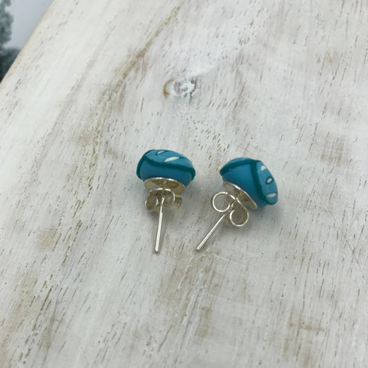 ¨ Tranquil Waters” 925 STERLING SILVER - handmade Earring studs - by Stephanie Fraselle - Artisan Jewellery Design