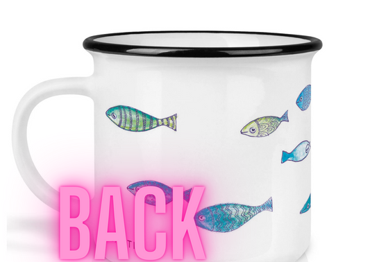 Hochwertige Keramiktasse - School of Fish