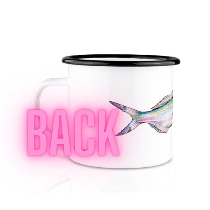 Enamel cup - Fish (Opal) 3
