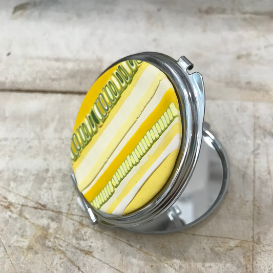 Espejo de bolsillo Blooming Marvellous ¨Zest¨ de Stephanie Fraselle - Diseño de joyería artesanal