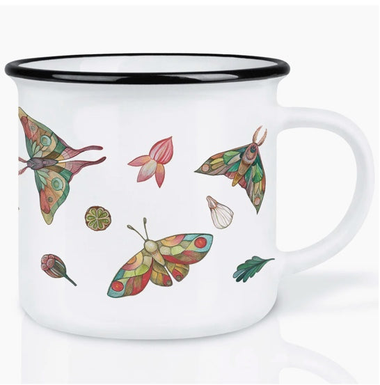 Ceramic Mug - Colourful Moths