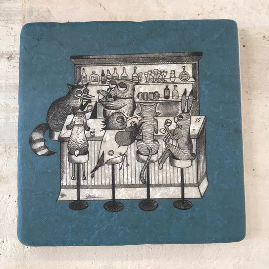 Azulejo artístico de piedra natural “barra de animales”