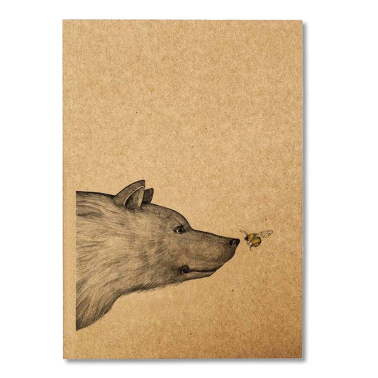 Cuaderno - El oso y la abeja, El encuentro - PAPEL RECICLADO