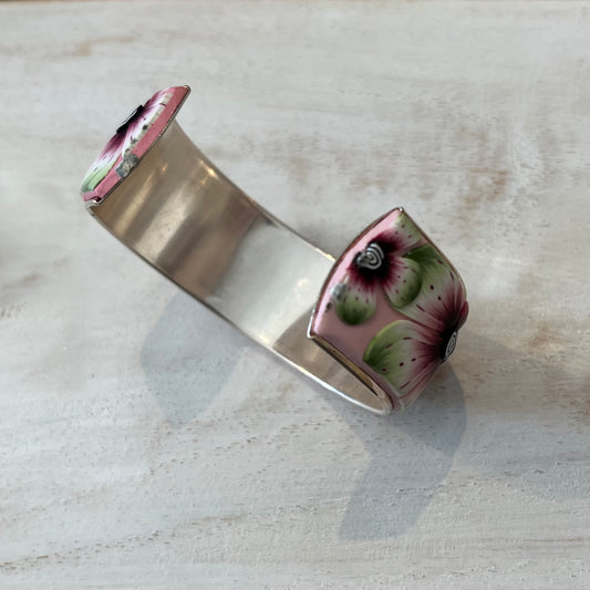 “Enchanted Garden” Bracelet cuff by Stephanie Fraselle - Artisan Jewellery Design