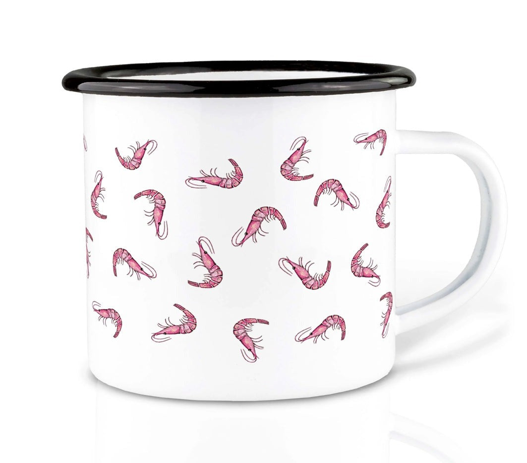 Enamel cup - Prawn cocktail