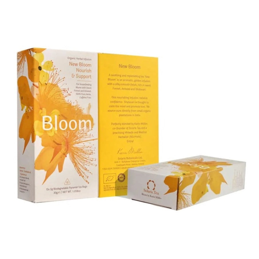 Solaris Bloom Organic Herbal Tea New Bloom - pyramid biodegradable teabags