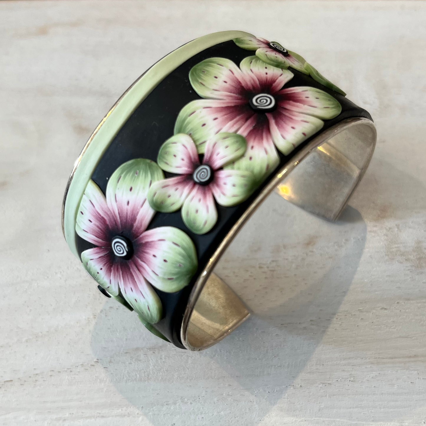 “ Enchanted Garden ” Bracelet cuff by Stephanie Fraselle - Artisan Jewellery Design