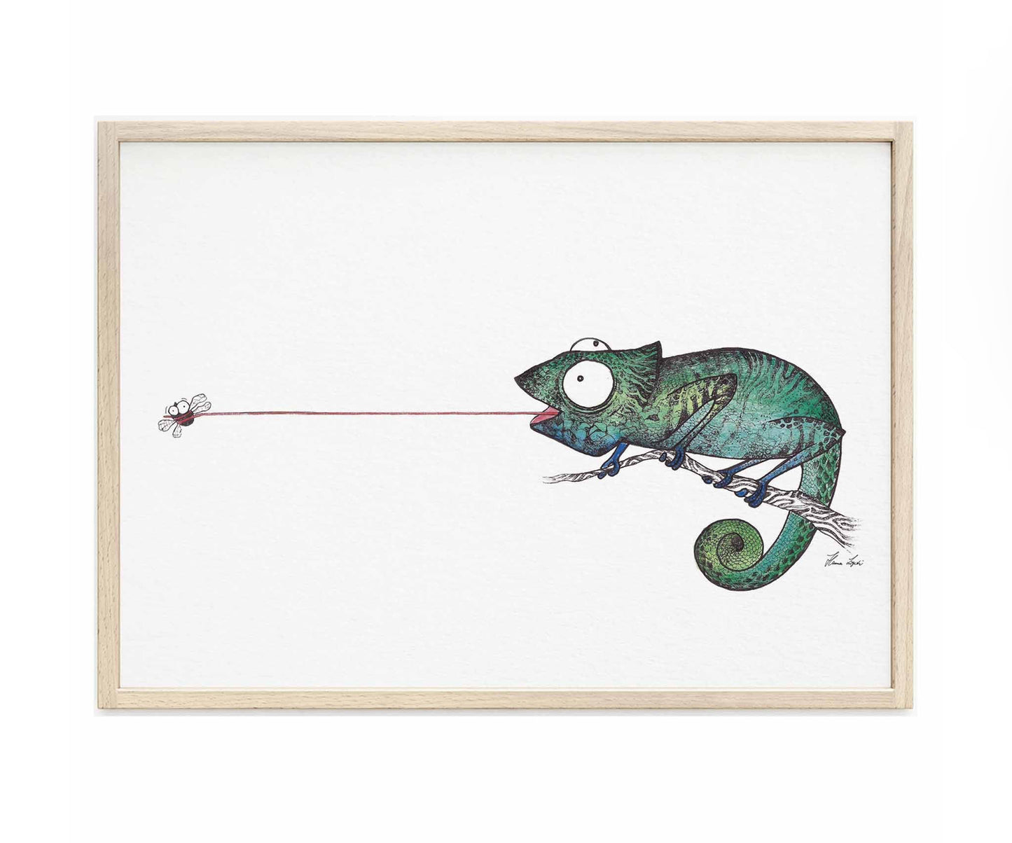 Premium Art Print - Chameleon