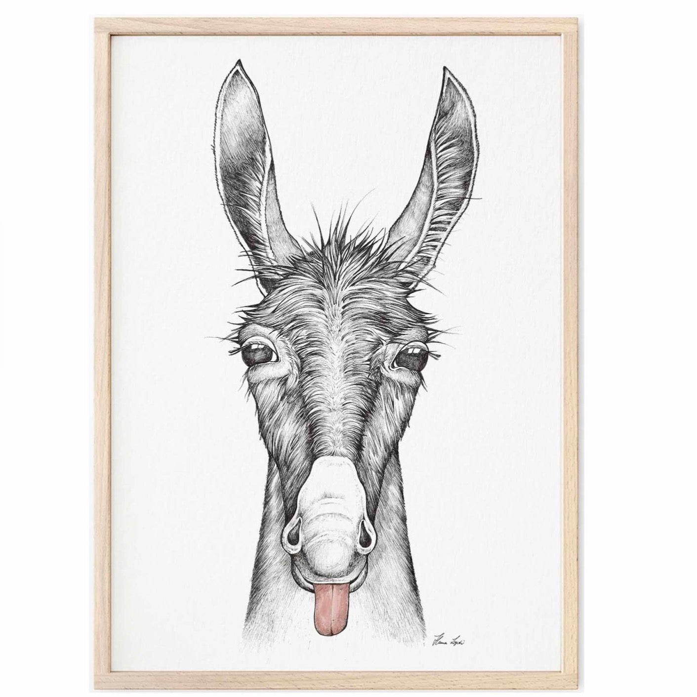 Premium Art Print - Donkey