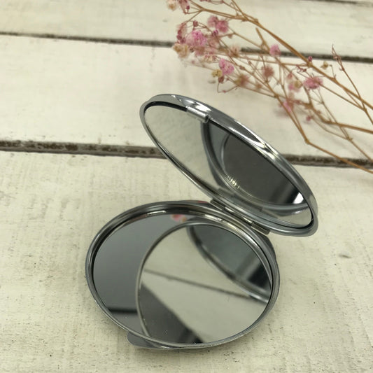 Pocket Mirror ¨Enchanted Garden¨ - by Stephanie Fraselle - Artisan Jewellery Design