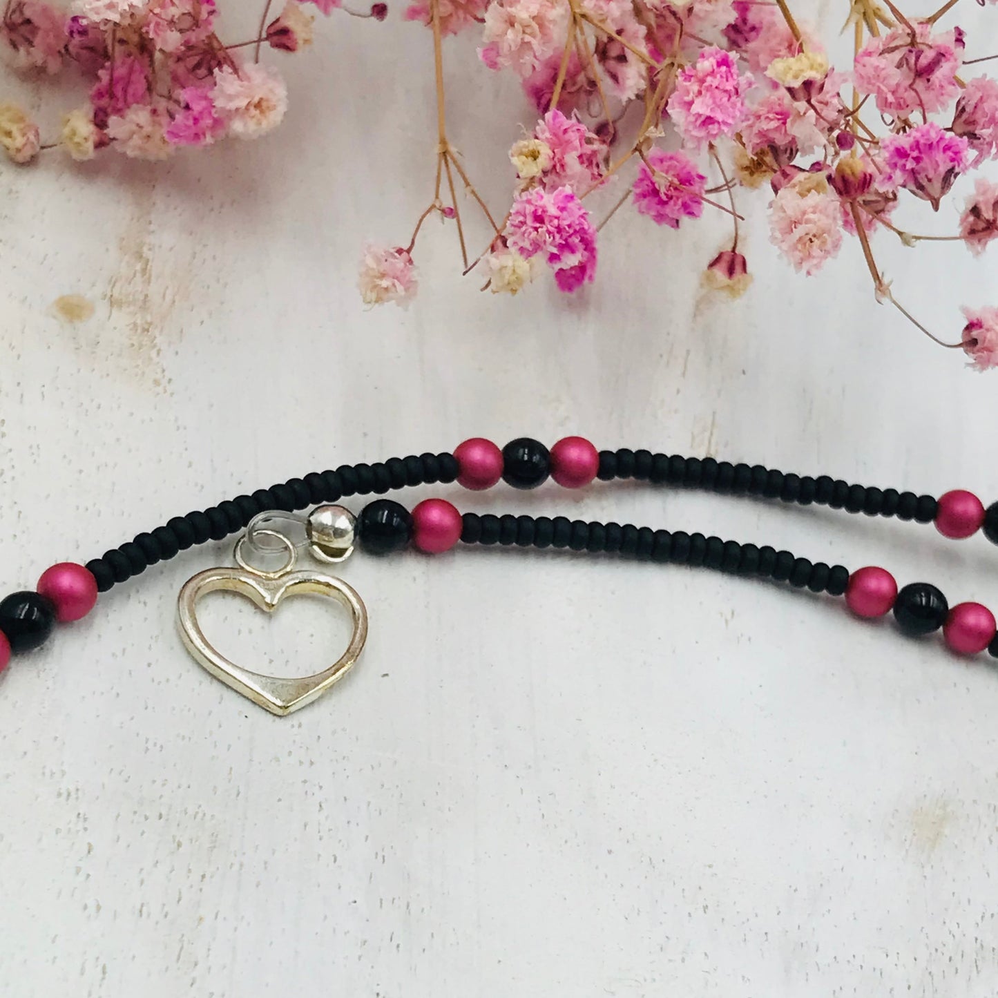 “Enchanted Garden” beaded Queen of cups necklace by Stephanie Fraselle - Artisan Jewellery Design