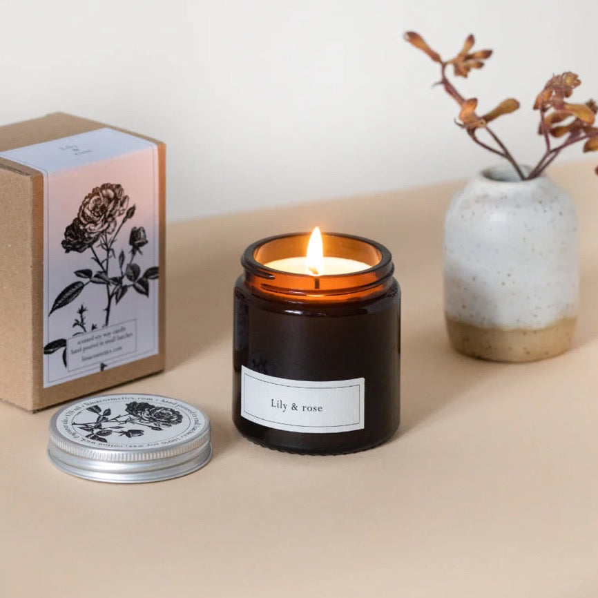 Lily and Rose soy wax ARTISAN natural candle -hand poured in small batches