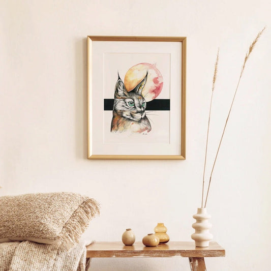 Premium Kunstdruck - Luchs