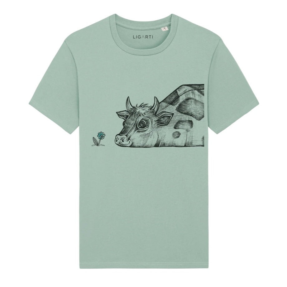 Best Organic Super Soft Cotton - unisex T-shirt “Rita the cow ”