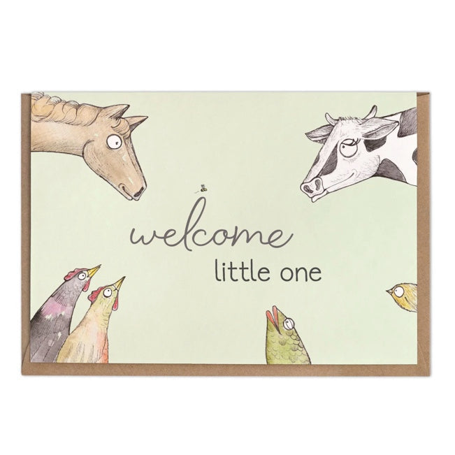 Welcome Little One– - Blank Greeting card