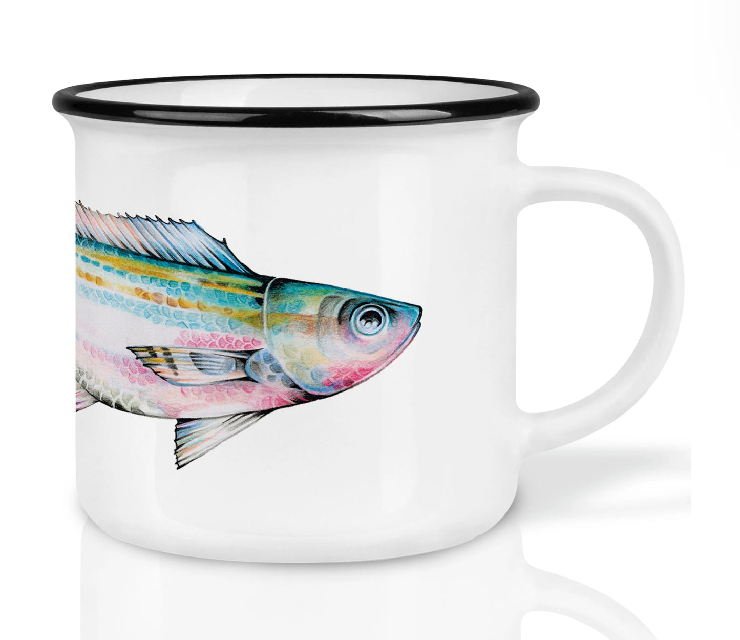 Hochwertige Keramiktasse - Fisch (Opal) 3