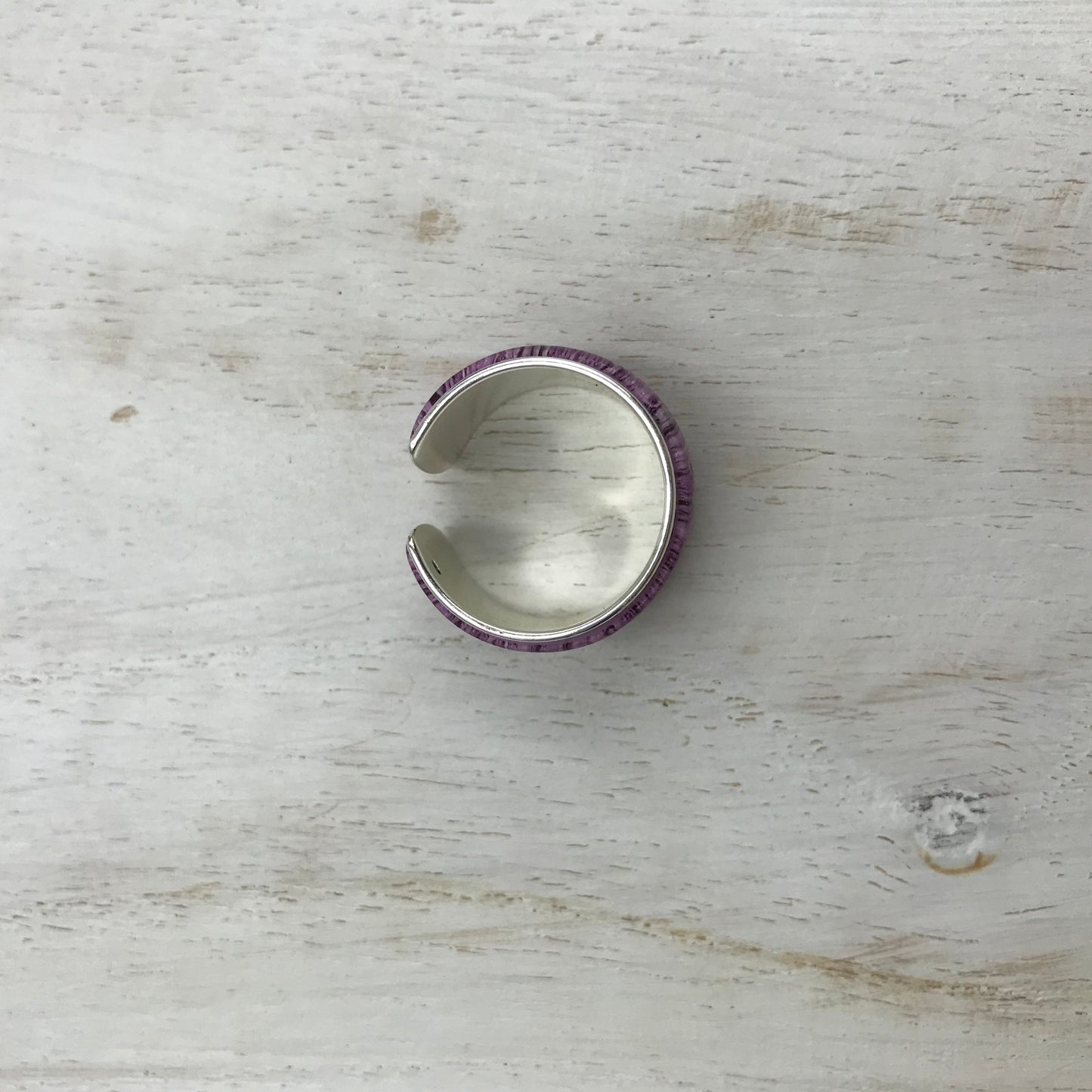 Adjustable “Purple Vibes “ wraparound ring by Stephanie Fraselle - Artisan Jewellery Design