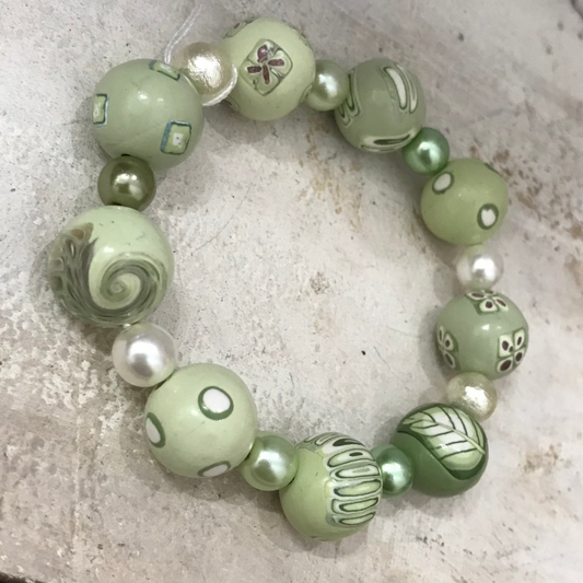“ Laurisilva” Beaded Bracelet by Stephanie Fraselle - Artisan Jewellery Design