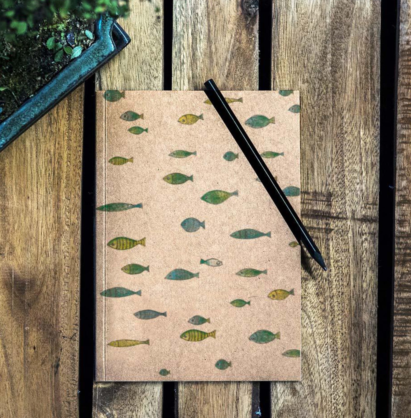 Notebook - School of Fish - RECYCLED PAPER