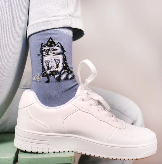 Raccoon Magician socks