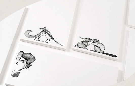 Notepad - cuddles and kisses - RECYCLED PAPER