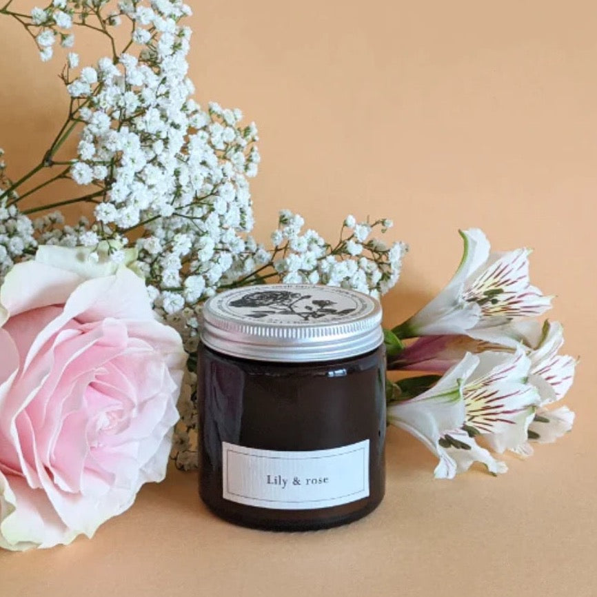 Lily and Rose soy wax ARTISAN natural candle -hand poured in small batches