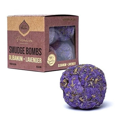 Sagrada Madre Premium x8 Smudge Bombs Olibanum & Lavender - Brings relaxation and purification