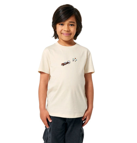 Best Organic Super Soft Childs Unisex T-shirt -Embroidered - AstroWoof the Space Dog