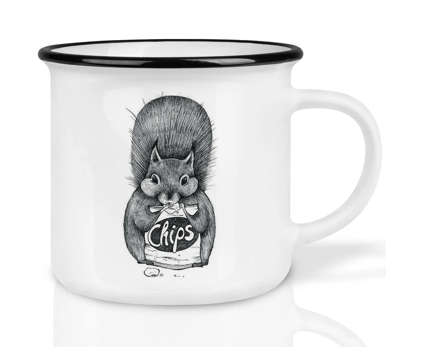 Taza de cerámica de alta calidad - Squirrel Chips