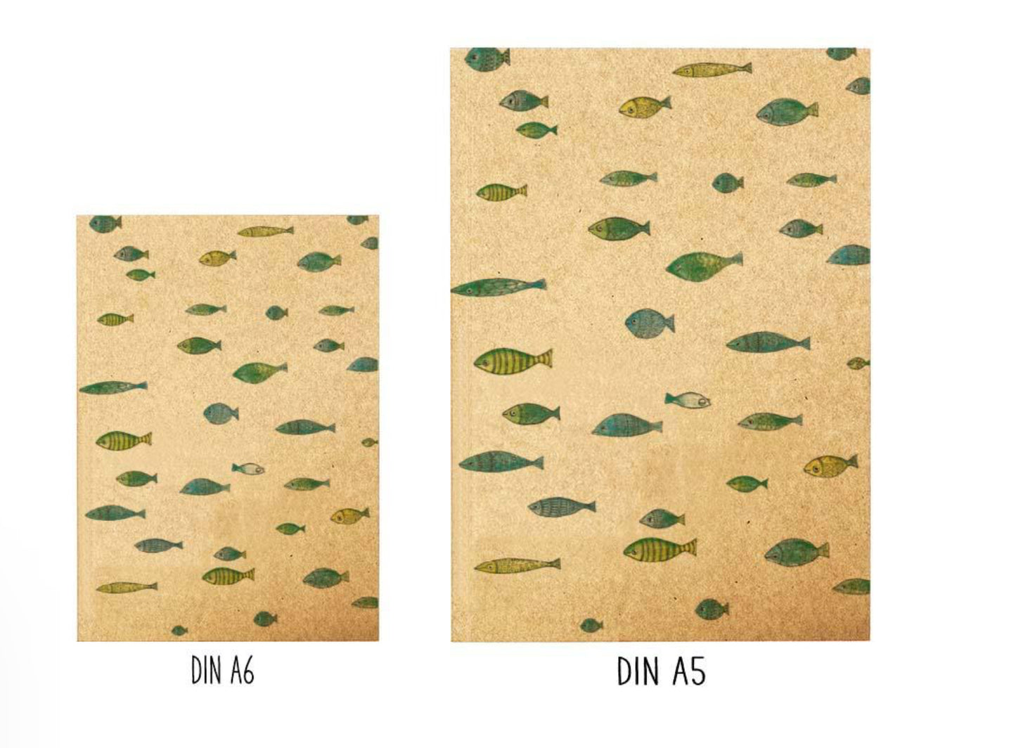 Notebook - School of Fish - RECYCLED PAPER