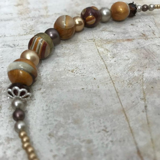 “Golden”. Princess necklace by Stephanie Fraselle - Artisan Jewellery Design