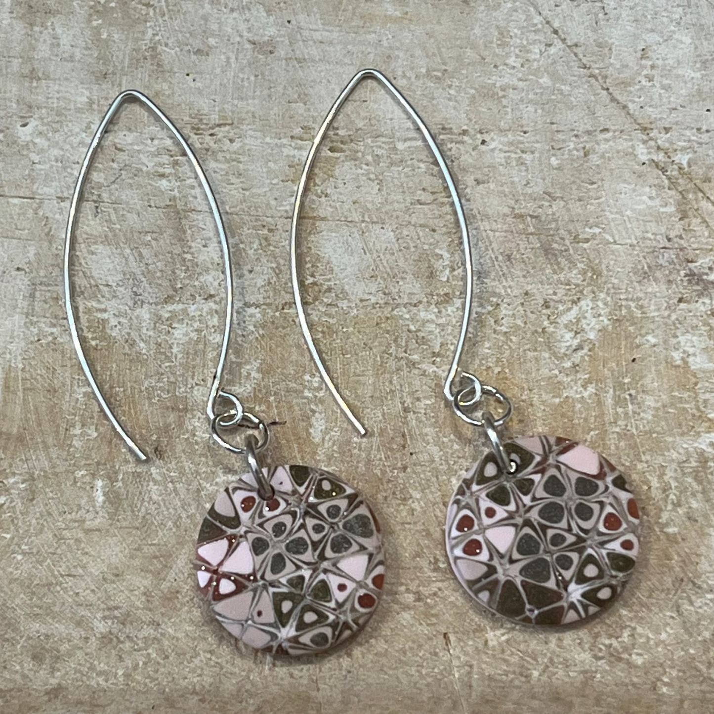 “Gilded Rose ”Collection 925 STERLING SILVER - handmade Earring drops - by Stephanie Fraselle - Artisan Jewellery Design