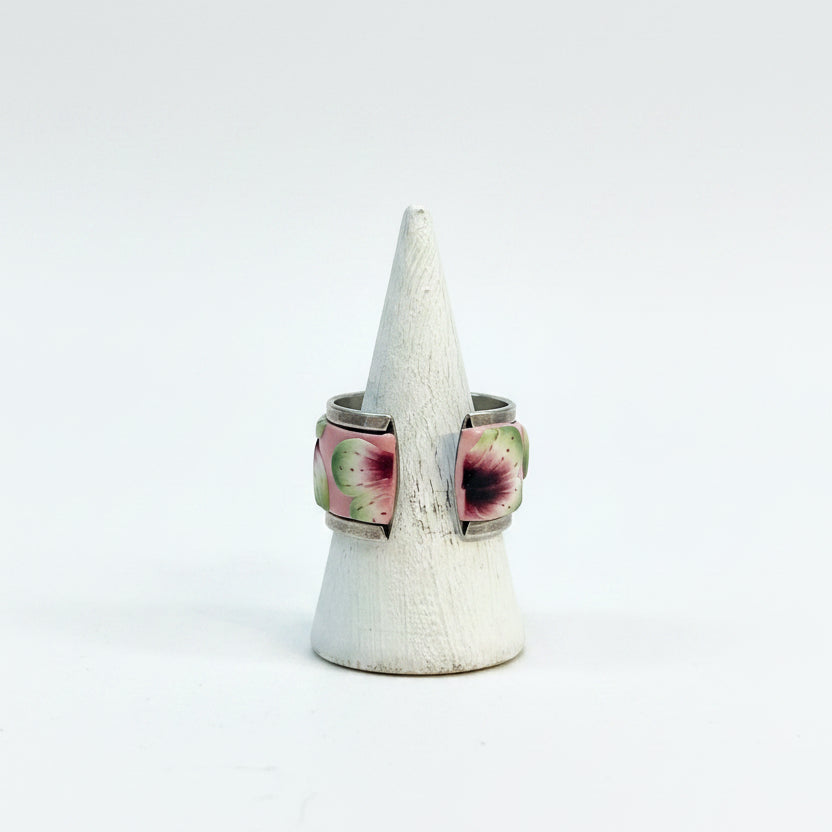 Enchanted Garden | Adjustable ring | Pink