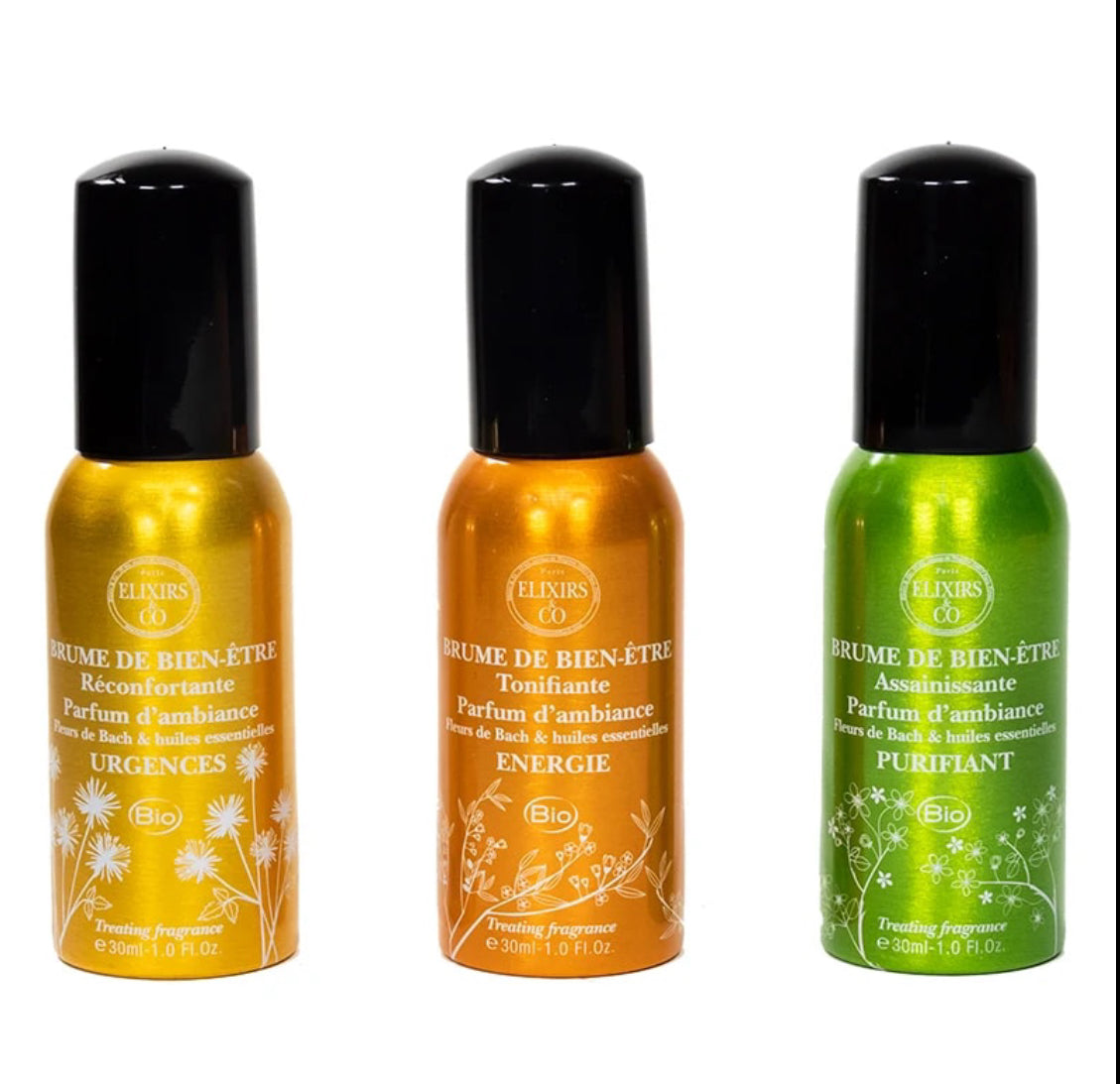 Bach Raumspray Geschenkbox Wohlbefinden - Bio-Bachblüten-Heilmittel. 3x 30 ml