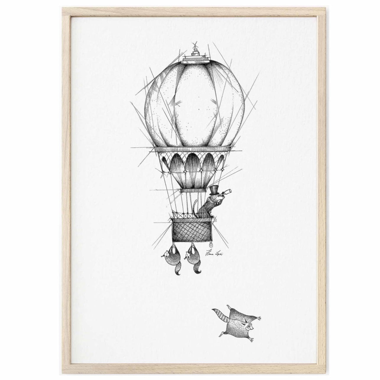 Premium Art Print - Balloonist