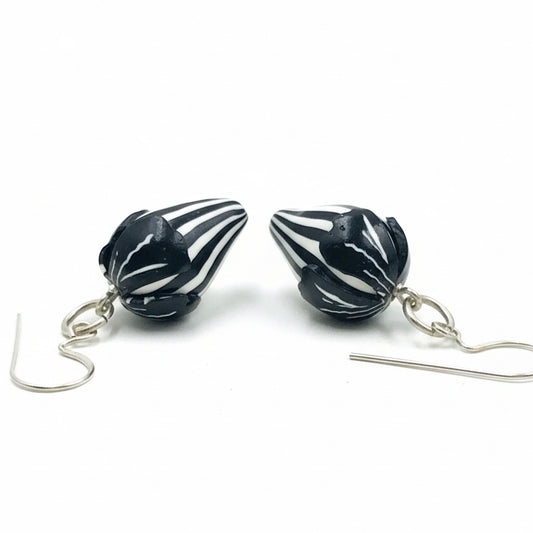 Magic Moments | Hand Sculpted pinstripe Strawberry Earrings