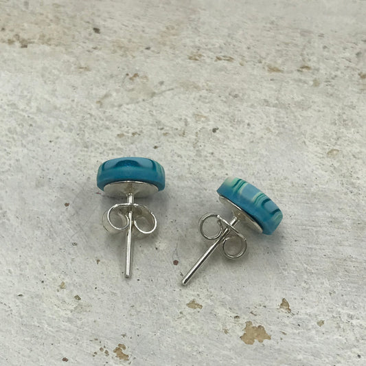 “Carolina” 925 STERLING SILVER - handmade Earring studs - by Stephanie Fraselle - Artisan Jewellery Design
