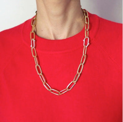 Short Geometrics links necklace