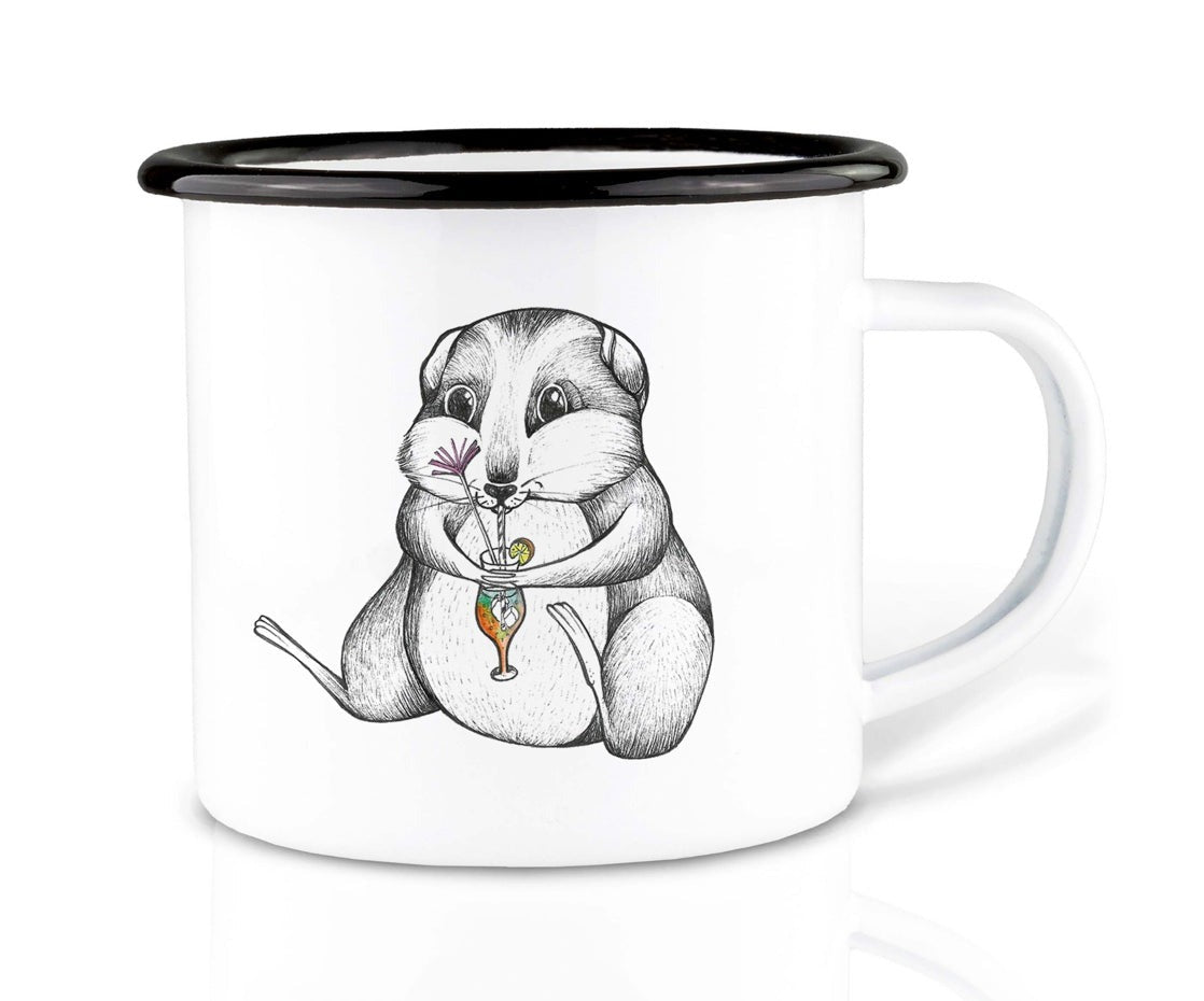 Enamel cup - Hamster cocktail