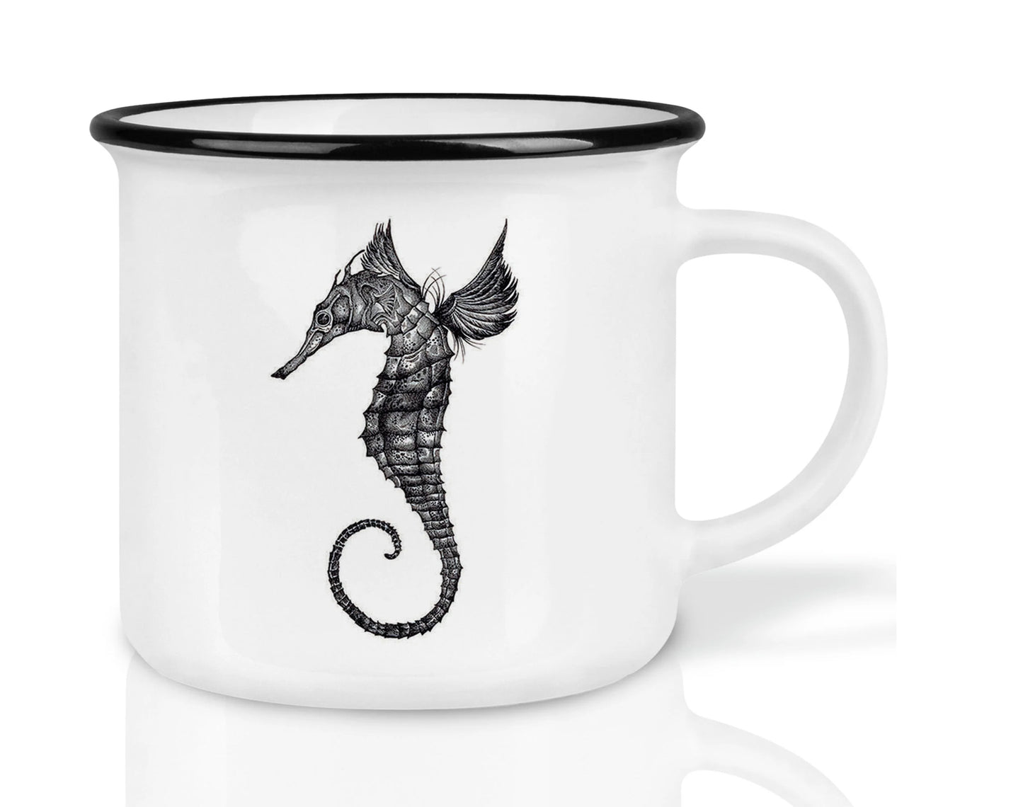 High quality ceramic mug- Seahorse
