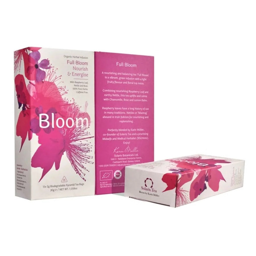 Solaris Bloom Bio-Kräutertee Full Bloom - Pyramidenförmige, biologisch abbaubare Teebeutel