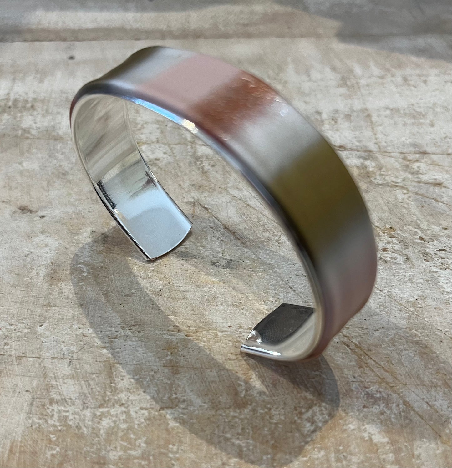 ¨Gilded Rose¨bracelet cuff by Stephanie Fraselle - Artisan Jewellery Design