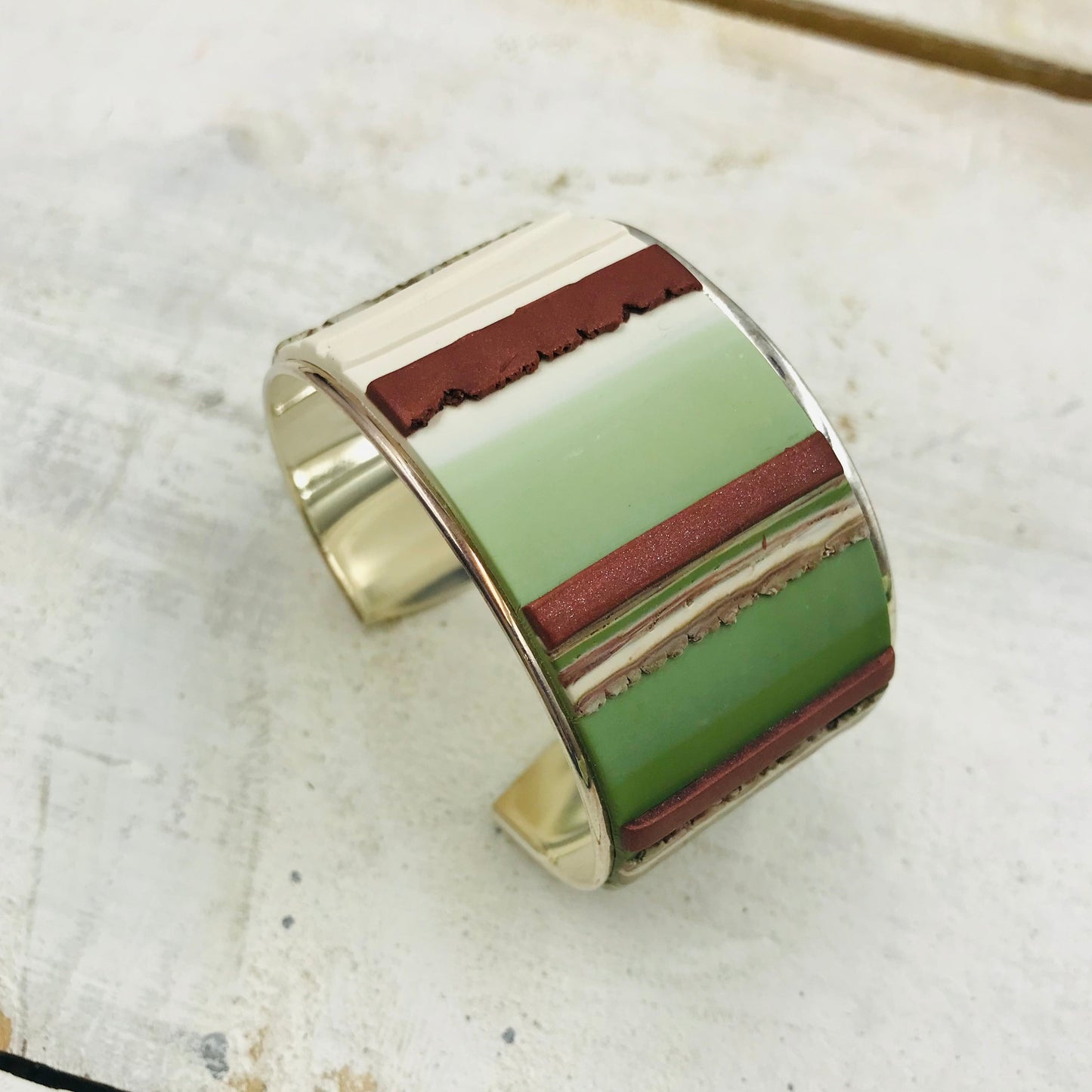 “ Country” Bracelet cuff by Stephanie Fraselle - Artisan Jewellery Design