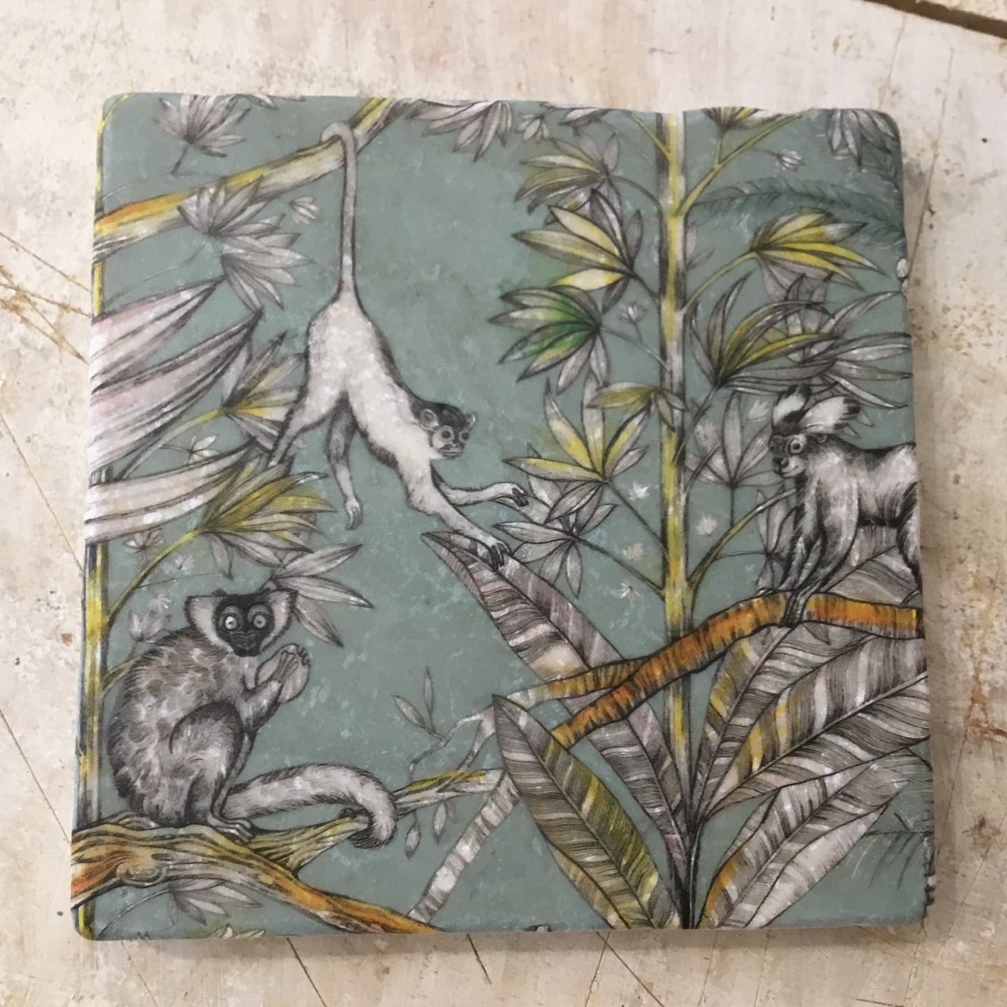 Naturstein-Kunstfliese „Affen“