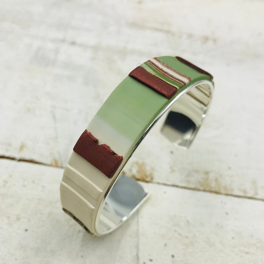 Brazalete tipo brazalete “Country” de Stephanie Fraselle - Diseño de joyería artesanal