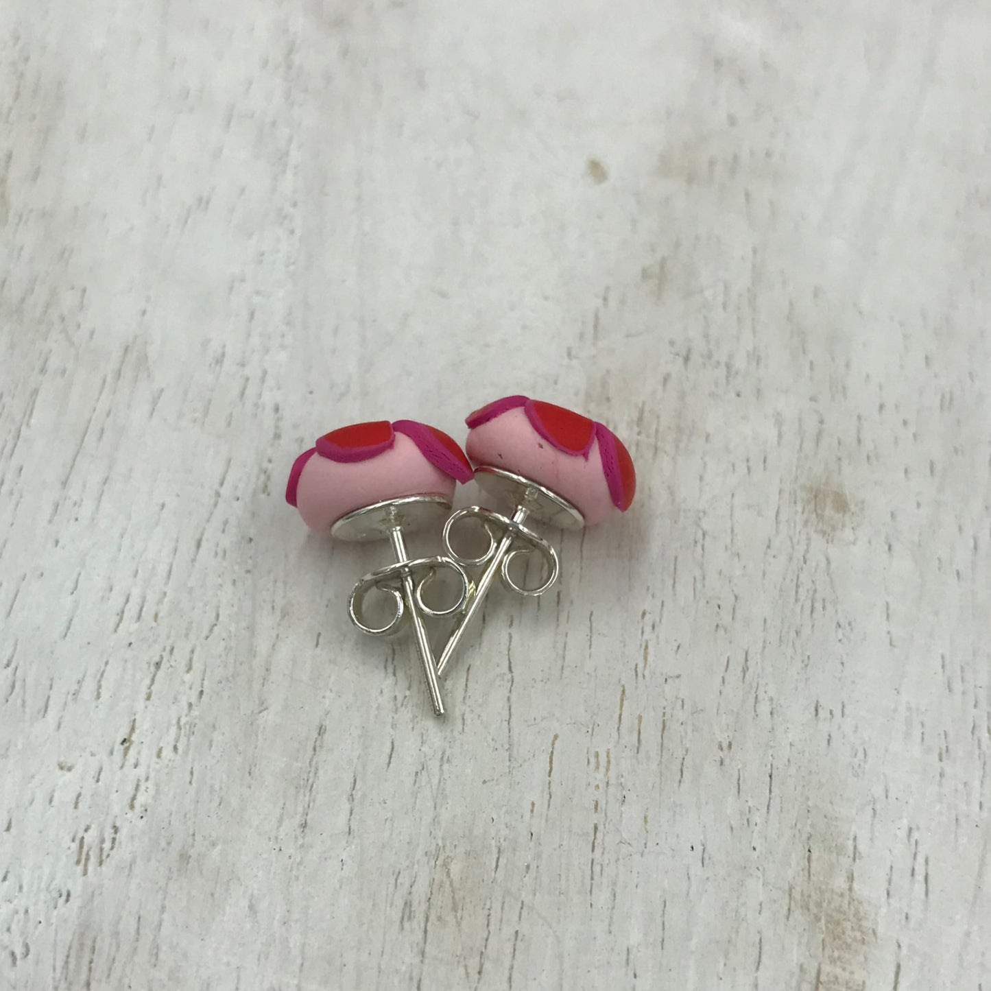 ¨Eye Candy¨925 STERLING SILVER EARRING STUDS - handmade - Swarovski crystals - by Stephanie Fraselle - Artisan Jewellery Design